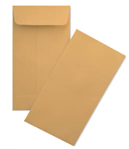5 1/2 x 8 1/4 Coin 28lb Brown Kraft (6 Scarf)