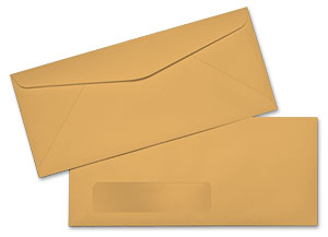 #10 24lb Brown Kraft Standard Window