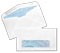 #6 3/4 24lb White Wove Standard Window Blue Inside Tint