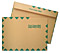 10 x 13 Booklet 28lb Brown Kraft First Class Mail Green Diamond Border