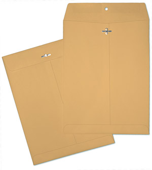 10 x 15 Clasp 28lb Brown Kraft Open End